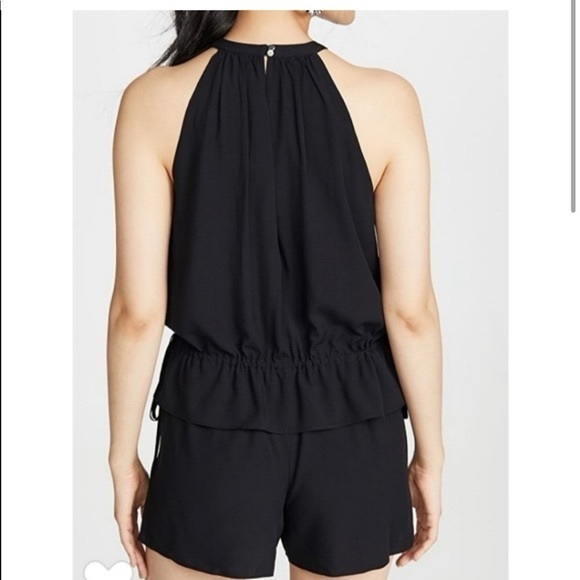 NWT Club Monaco Lightweight Halter Romper black Size 2 XS - Picture 3 of 10